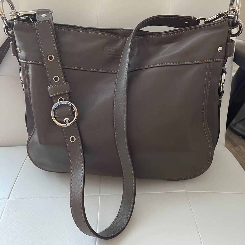 Coach Taupe Shoulder Bag No. L0920-F14707